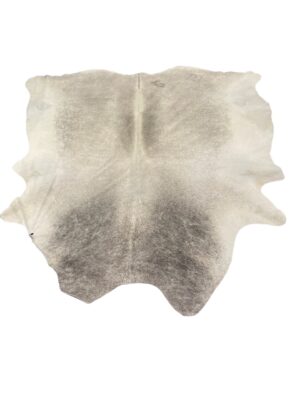 Gomez South African Cowhide Rug In Distressed Grey/White