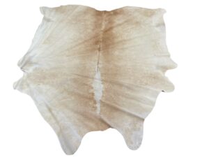 Gomez South African Cowhide Rug In Distressed Light Brown