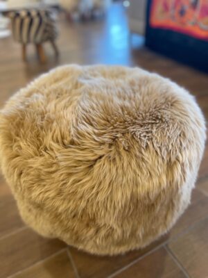 LIGHT BROWN COSSACK SHEEP POUF OTTOMAN 2