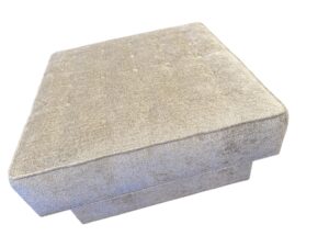 SQUARE WHITE BOUCLE OTTOMAN 3