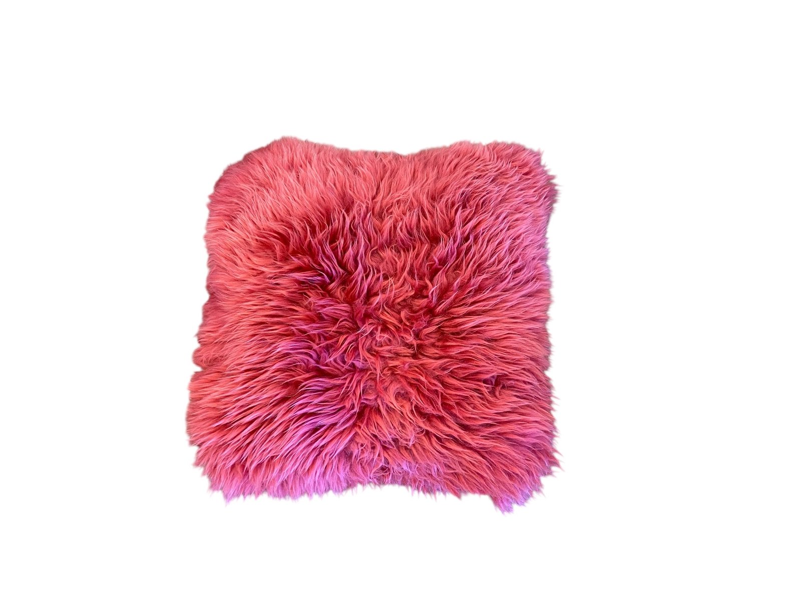 SHAGGY RED PILLOW