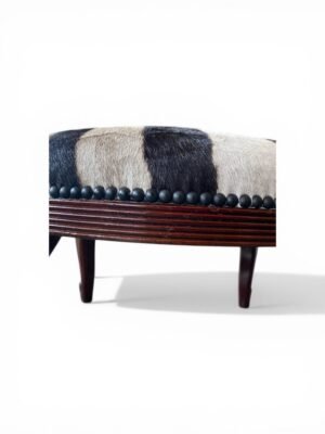 OVAL ZEBRA FOOTSTOOL 5